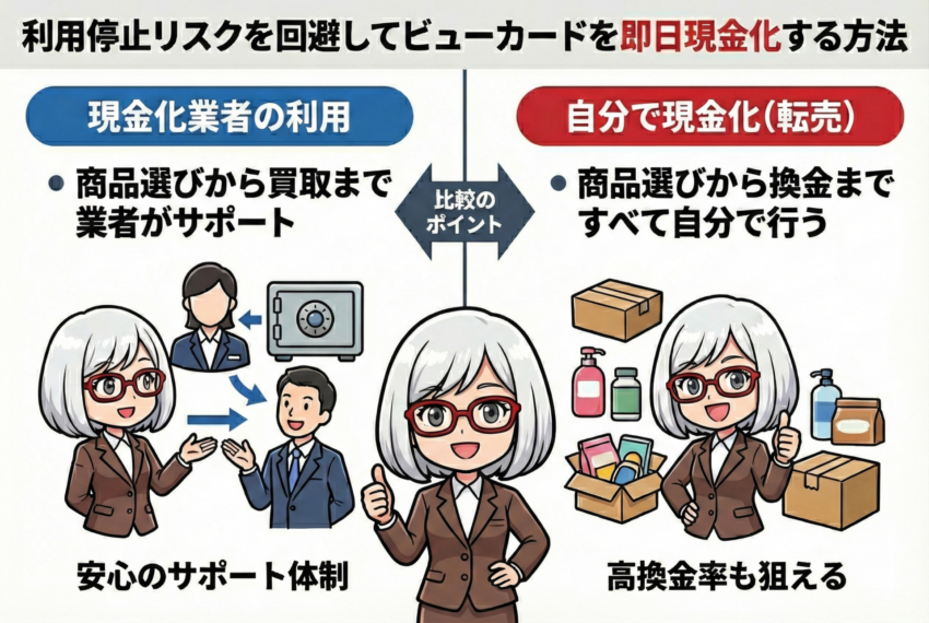 ビューカード現金化2つの方法