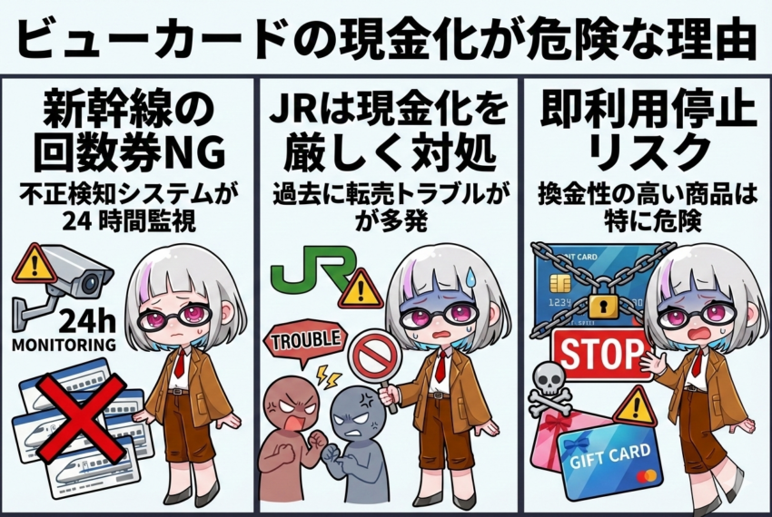 ビューカード現金化が危険な理由