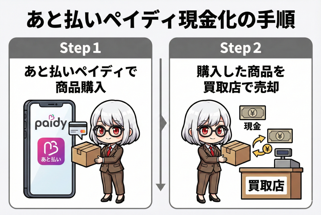 GG_あと払いペイディ現金化の手順