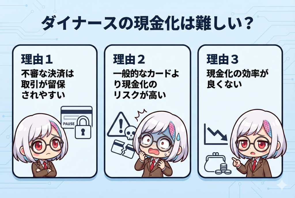 GG_ダイナース現金化は難しい?