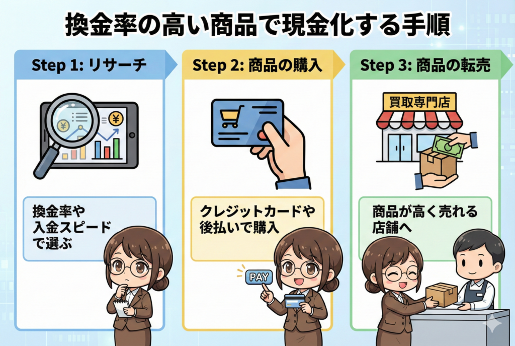 GG_換金率の高い商品で現金化