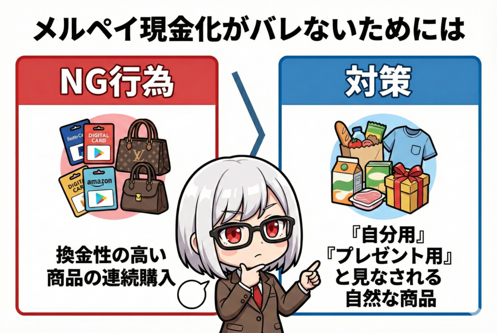 GG_メルペイ現金化バレないために