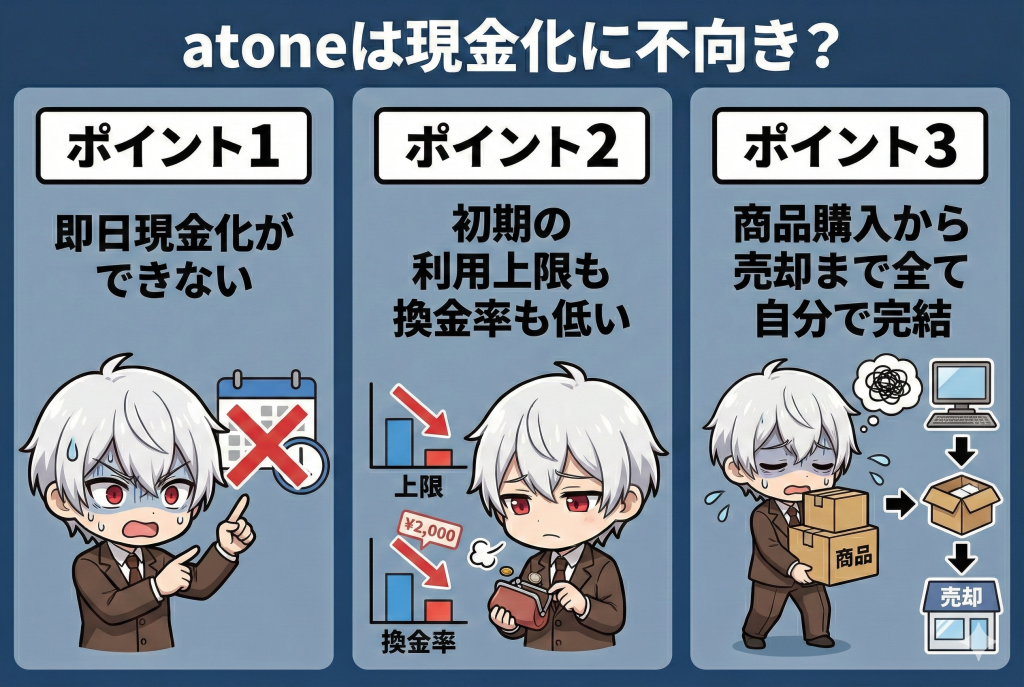 GG_atoneは現金化に不向き?