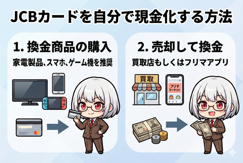 GG_JCBカード自分で現金化