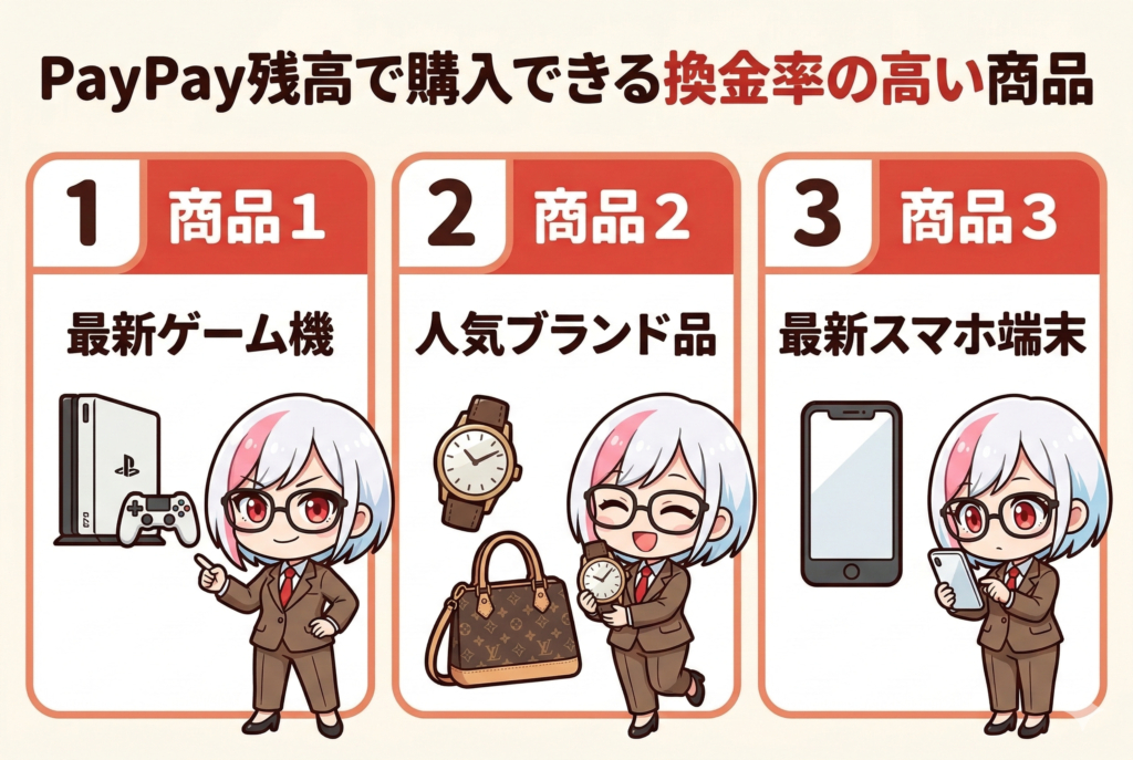 GK_PayPay残高カードで購入できる換金率の高い商品