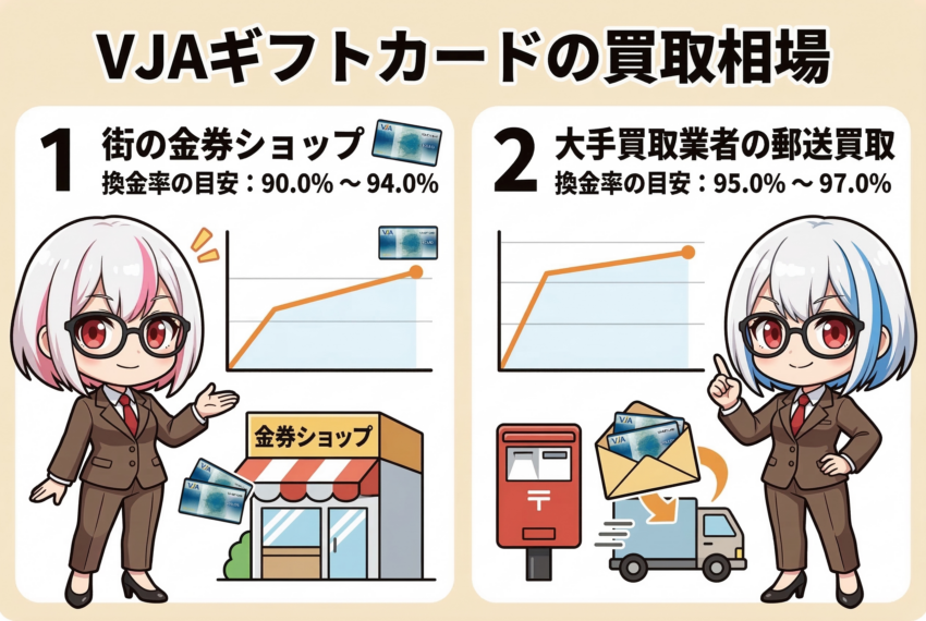 vjaギフトカード 換金率