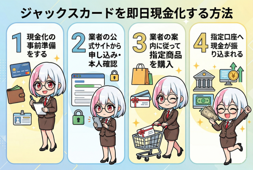 ジャックスカード現金化手順