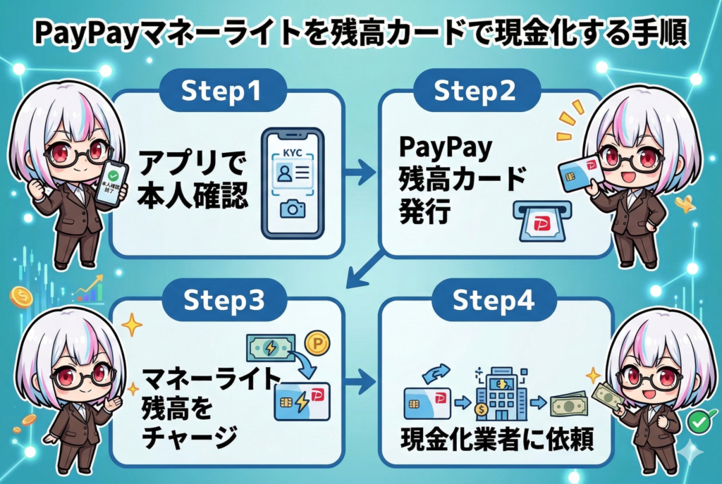 GG_PayPay残高カード現金化の手順