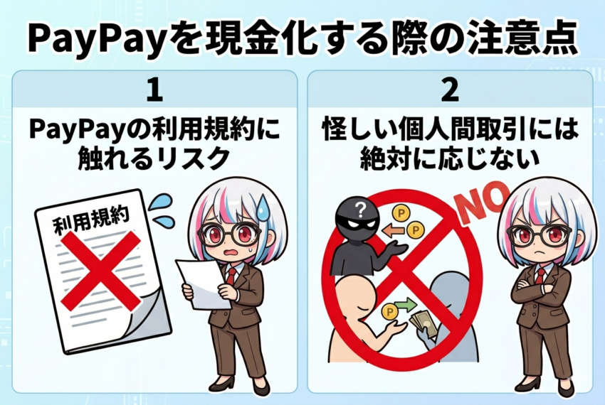 PayPay現金化注意点