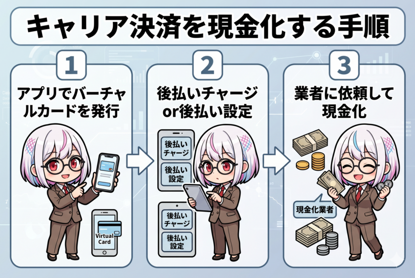 キャリア決済現金化 手順