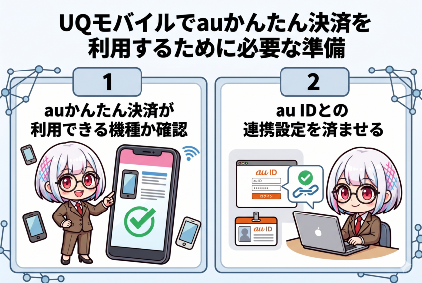 UQモバイルでauかんたん決済を利用するための準備