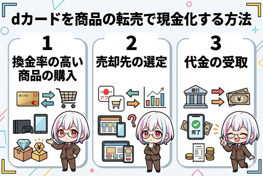 dカード現金化 商品の転売