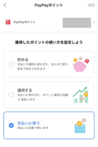 PayPay ポイント設定