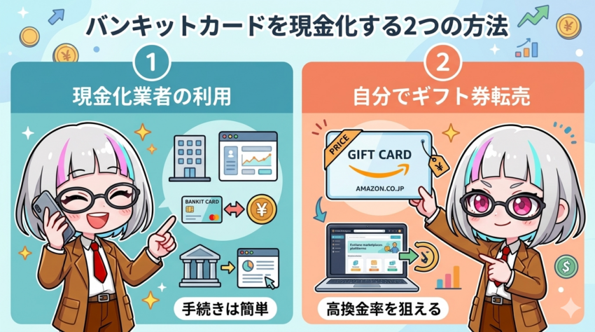バンキットカードを現金化する方法