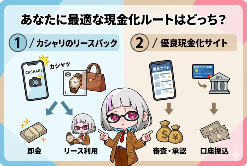 最適な現金化ルート