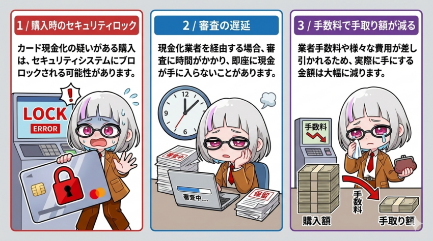 バンキット自分で現金化のリスク