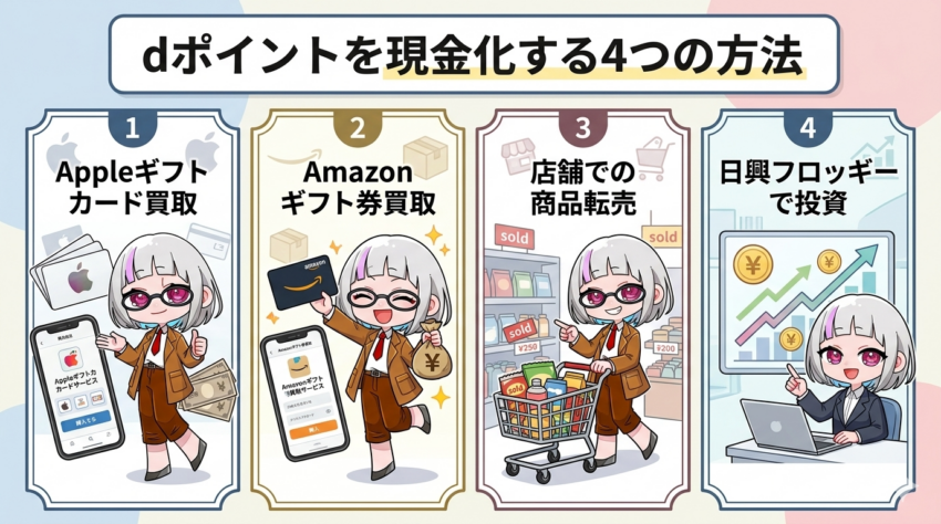 dポイントを現金化する方法