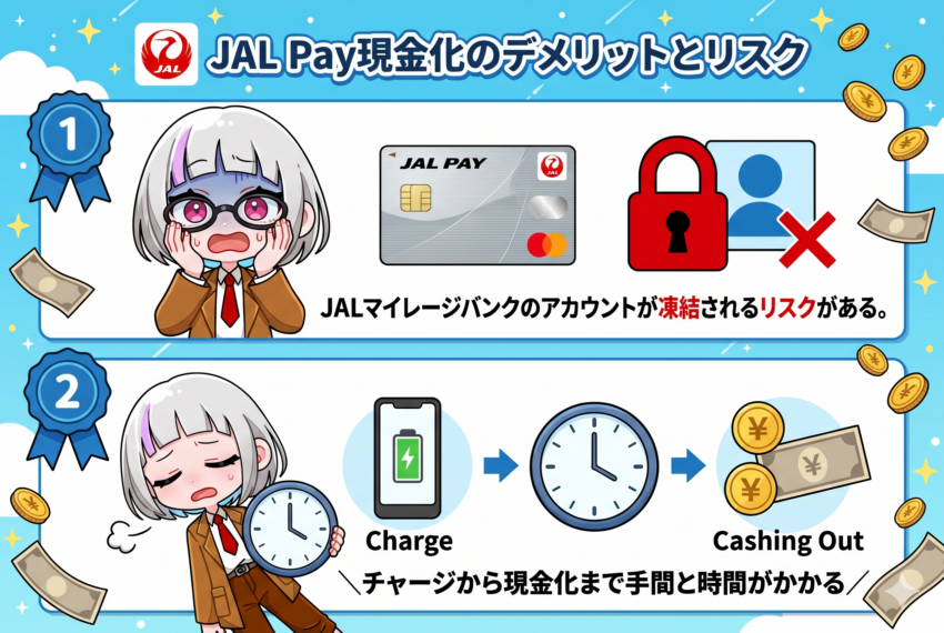 JAL Pay現金化のデメリットとリスク