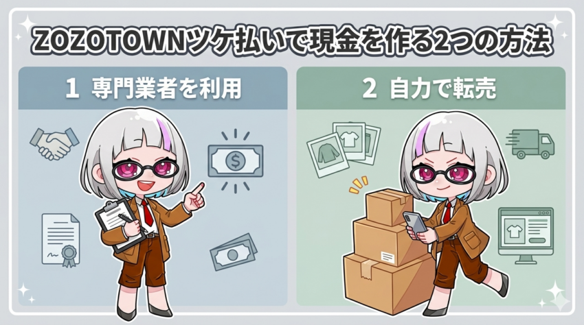 ZOZOツケ払いを現金化する方法
