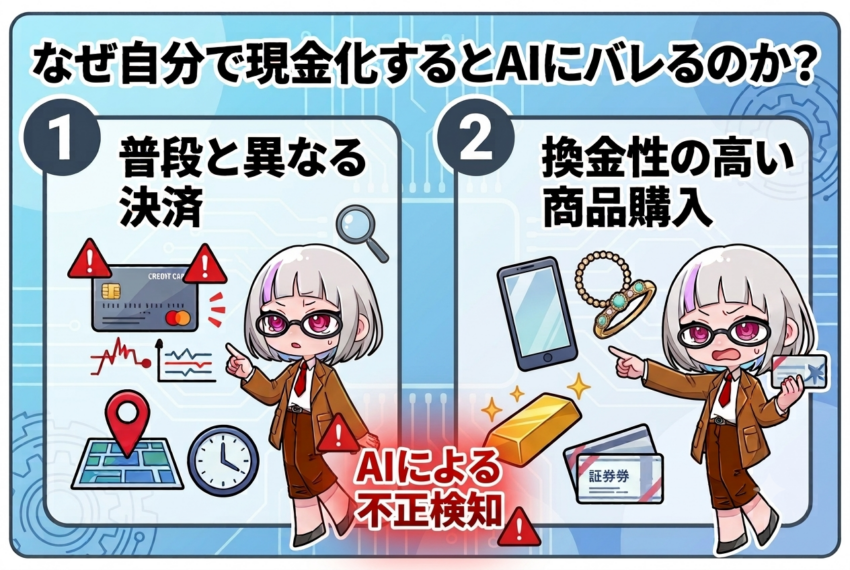 なぜ「自分で現金化」するとAIにバレるのか?