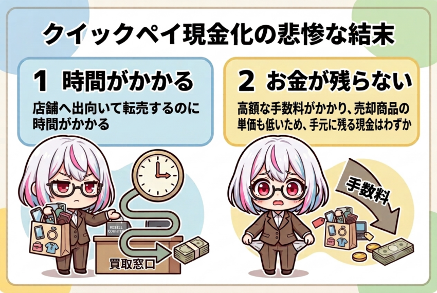クイックペイ現金化の悲惨な結末