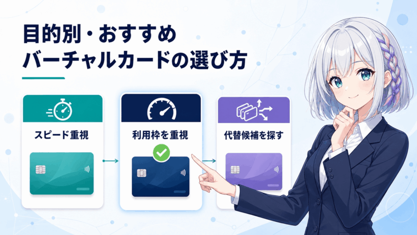 目的別・おすすめバーチャルカードの選び方